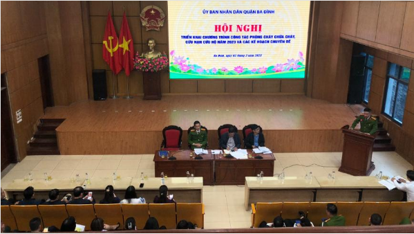 Quận Ba Đình: Chú trọng các giải pháp PCCC&CNCH, xây dựng phong trào “Toàn dân Phòng cháy chữa cháy” tại cơ sở